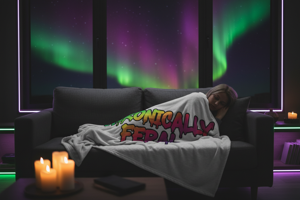 Chronically Feral Blanket Lifestyle - Rainbow Drip