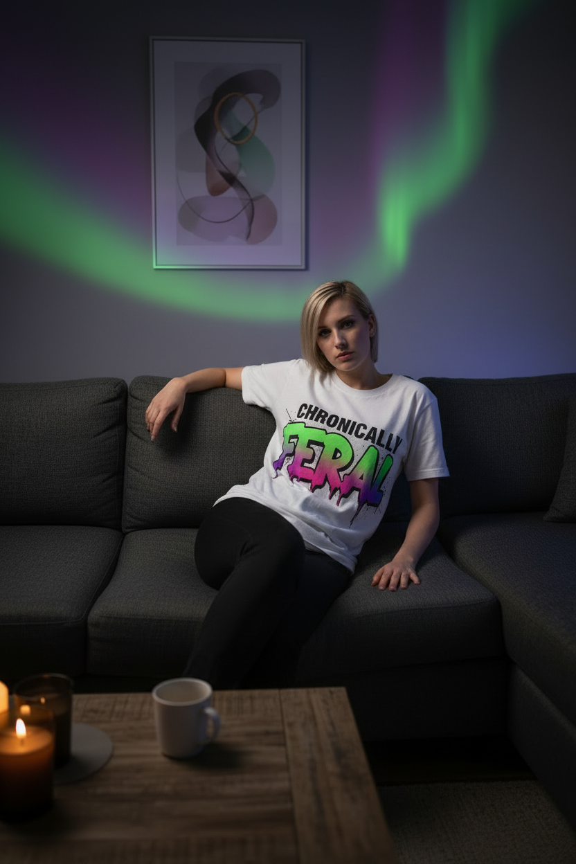 Chronically Feral Bold Drip Tee Lifestyle