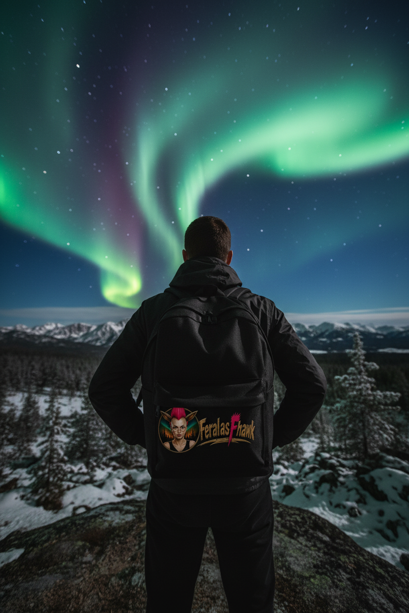 Feral as Fhawk Backpack - Lower Rear Logo