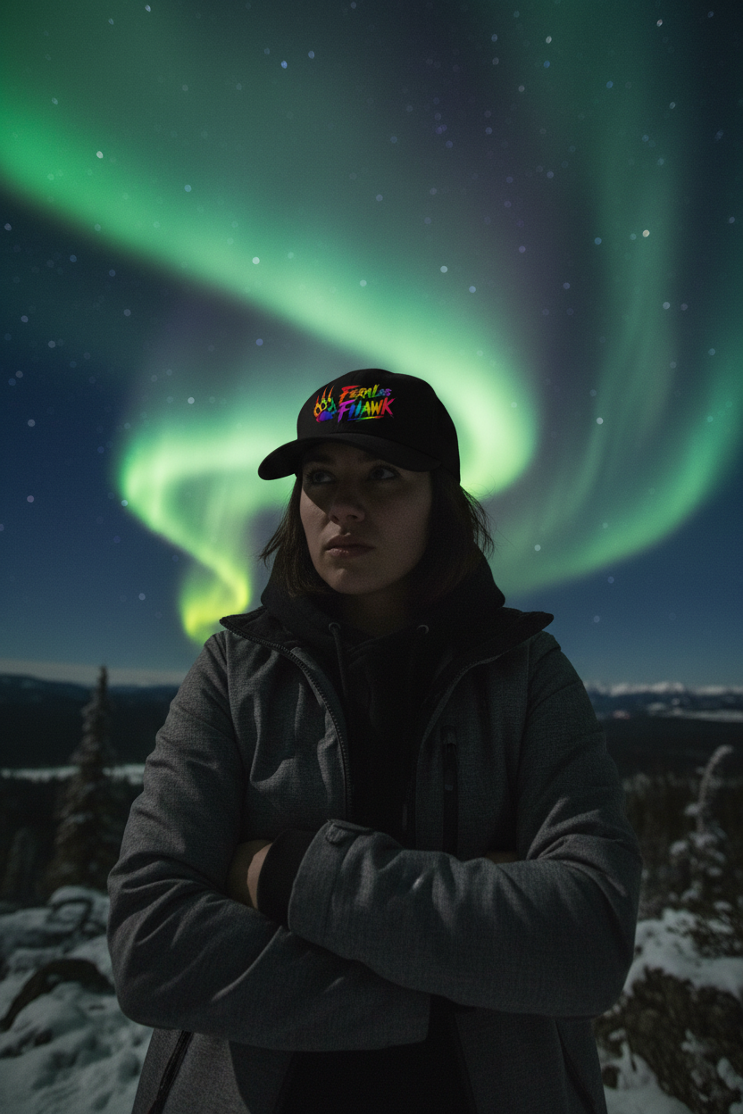 Feral Rainbow Logo Dad Hat - Embroidered