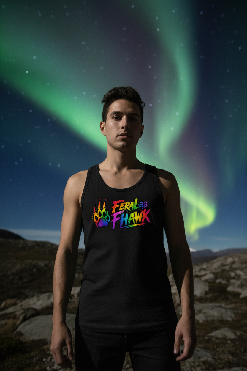 Feral Rainbow Logo Unisex Tank Top