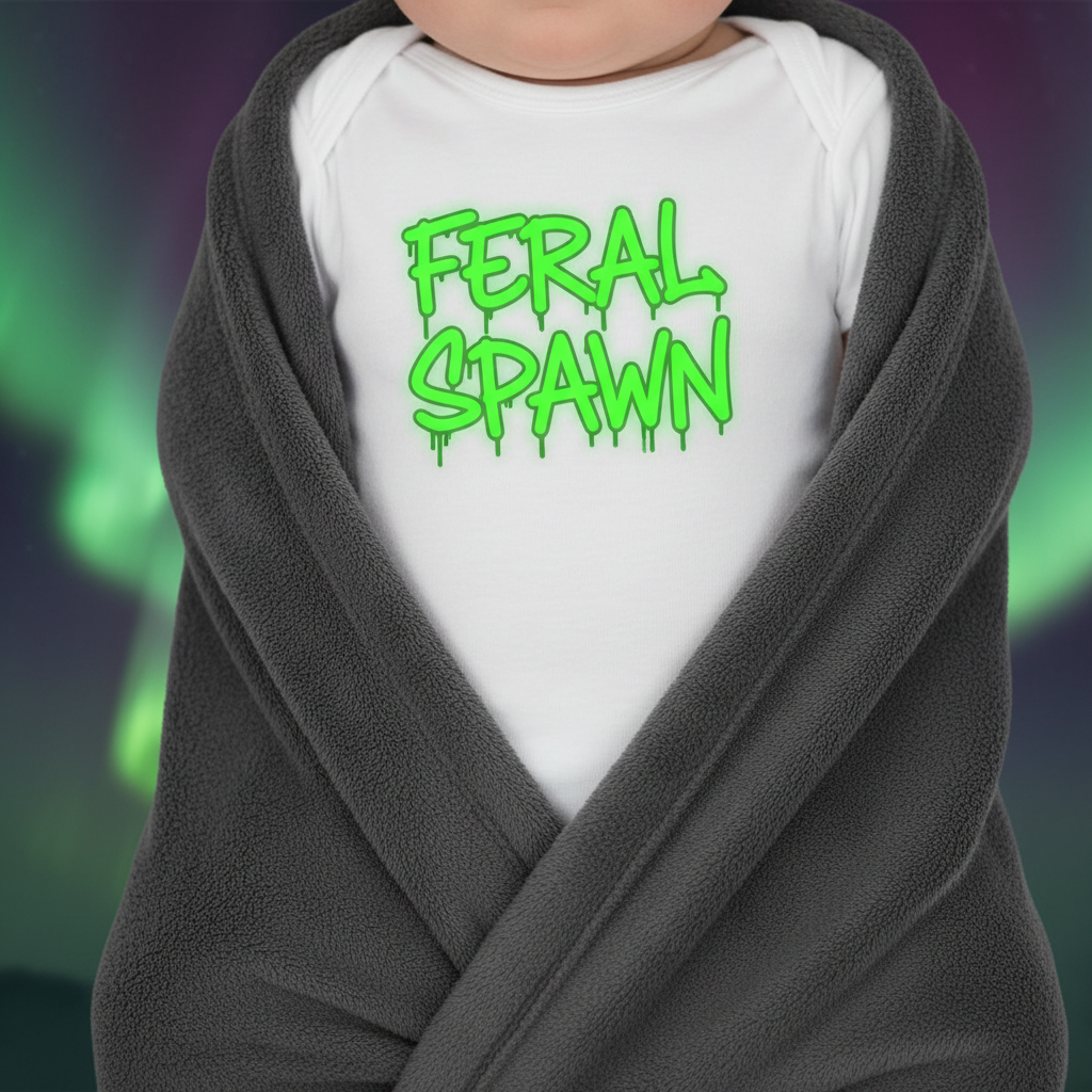 Feral Spawn Baby Bodysuit Lifestyle