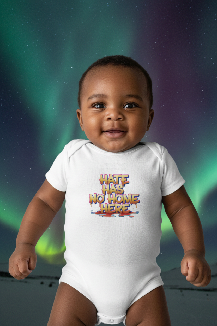 No Place for Hate FERAL SPAWN Baby Bodysuit — Northern Lights Redo