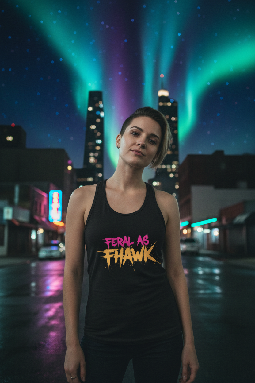Racerback Tank Lifestyle with Graphic
